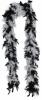 80g Feather Boa - Black & White