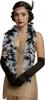 80g Feather Boa - Black & White
