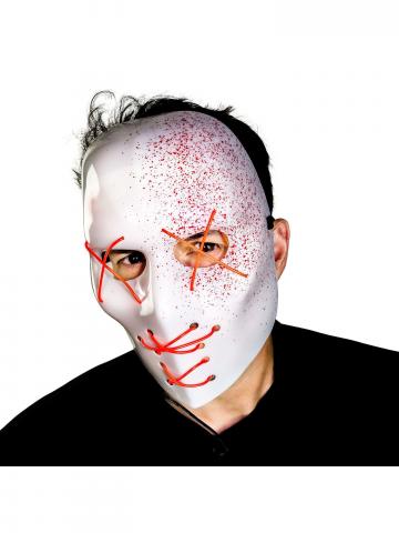 Slasher Blood Spray Light up Mask