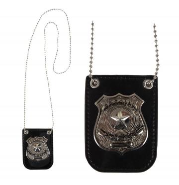 Police Badge Necklace - 10cm