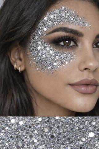 Glitter Makeup Stick - Silver