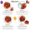 30 Balloon Helium Cylinder with 10 Halloween Balloons