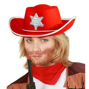 Red Kids Sheriff Hat