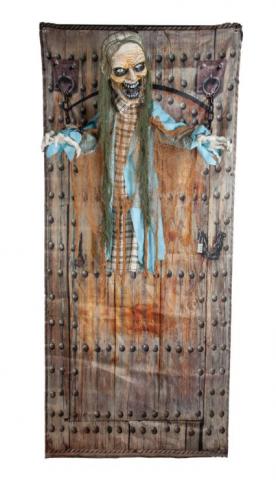 6ft Animated Door Hanging Zombie
