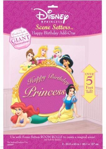 Happy Birthday Disney Princess Scene Setter
