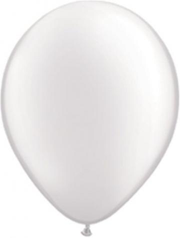 Metallic White Balloon