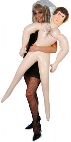 Inoffensive blow up doll - female