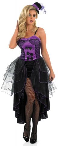 Purple Burlesque Costume