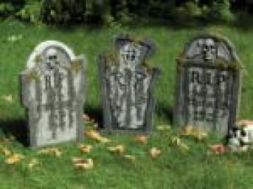 Tombstones With Moss