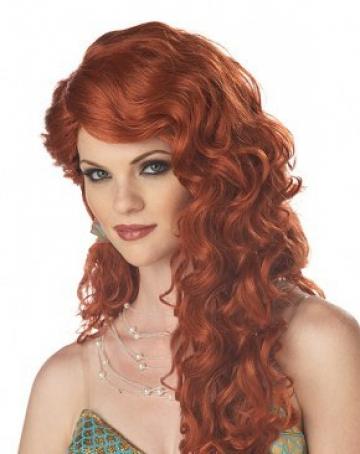Mermaid Wig - Auburn/Red