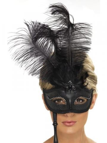 Baroque Fantasy Mask - Black