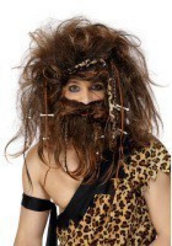 Caveman Wig & Beard Set