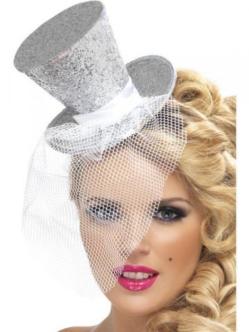 Silver Mini Top Hat
