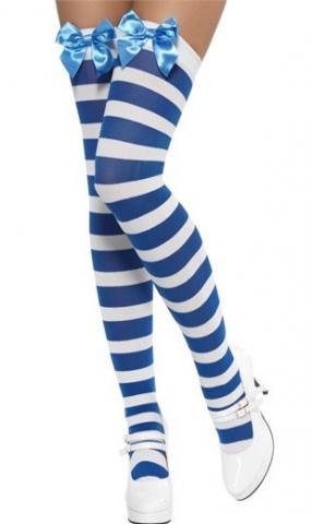 Striped Stockings With Bow