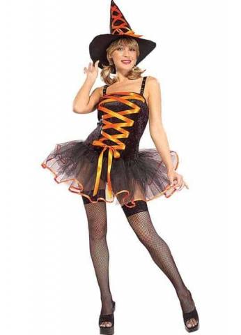 Orange witch costume