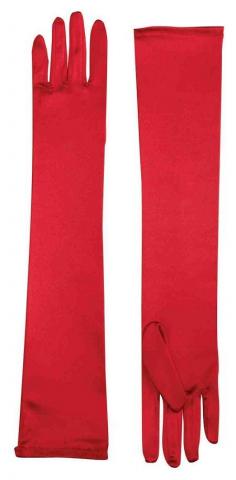 red theatrical gloves