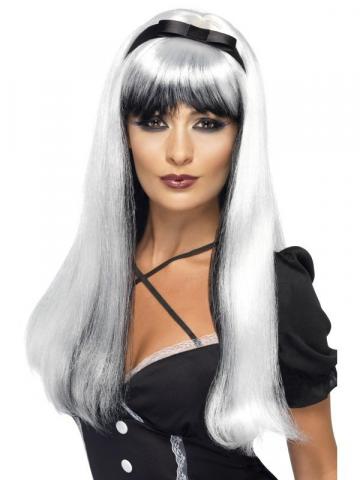 bewitching wig - silver over black