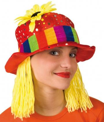 Clown Hat With Hair