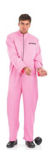 Mens Pink Prisoner Costume