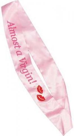 Almost A Virgin Flashing Sash