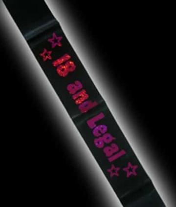 18 and Legal Birthday Sash
