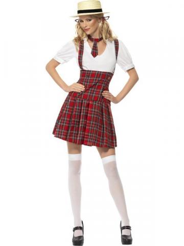 Red Tartan schoolgirl