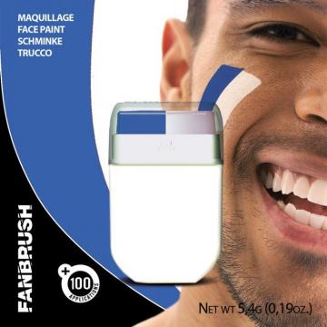 Fan Brush Make-UP - Blue/White