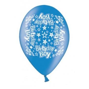 Blue Birthday Boy Latex 10" Latex Balloon