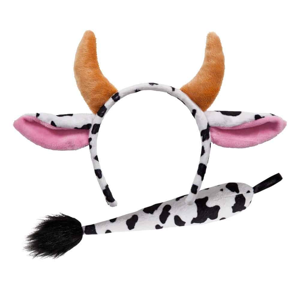 Cow Headband And Tail