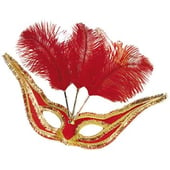 Red Gala Eye Mask