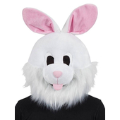 Plush Rabbit Head Mask