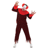 scary male clown costume