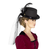 Deluxe Ladies Victorian Top Hat