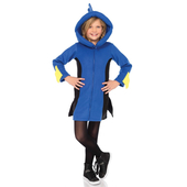 Kids cozy blue fish costume