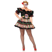 plus size Day of the Dead Doll costume