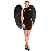 Giant Feather Wings - Black