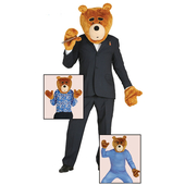 bear head and gloves