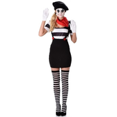 Mime Girl Costume