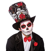 Deluxe Day Of The Dead Top Hat