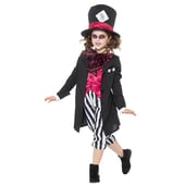 Girl Black Hatter Costume - Kids
