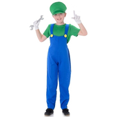 Kids Plumber Green Costume