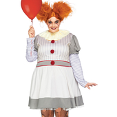 Creepy Clown Costume - Plus Size