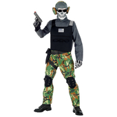 Kids Skeleton Soldier Costume