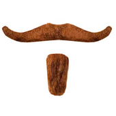 Moustache & Goatee - Brown