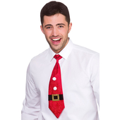 Glitter Christmas Tie - Santa
