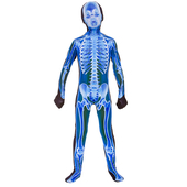 Kids X-Ray Skinz Bodysuit - Blue