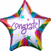 Congrats Star Balloon - 19"