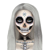 Skeleton face and chest jewelsSkeleton face and chest jewels