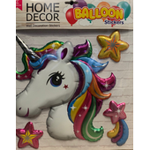 Unicorn Home Decor Balloon Wall Sticker Set