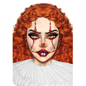 Clown Face Jewels Stickers